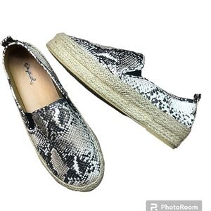 Animal Print Espadrille Shoe by Qupid